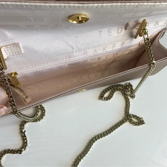 TED BAKER Abyya Bow Evening Clutch Pink - Picture 7 of 10
